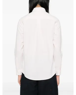SPORT b. by agnès b. dinosaur-embroidered striped shirt - Pink - サムネイル4