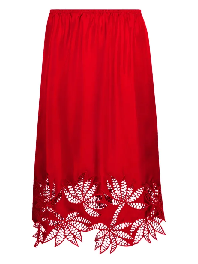 Diotima diotima Coverley レース刺繍ミディスカートの商品画像