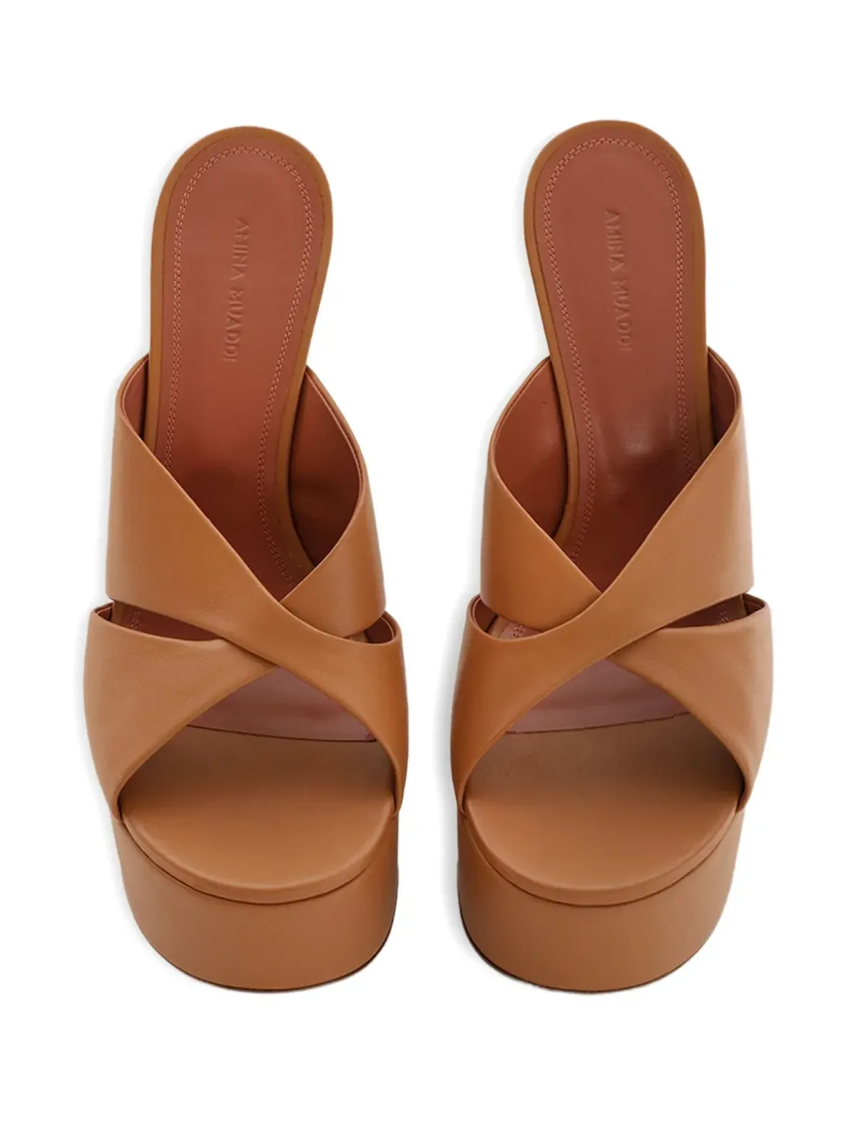 Amina Muaddi Salma プラットフォームサンダル - 画像3