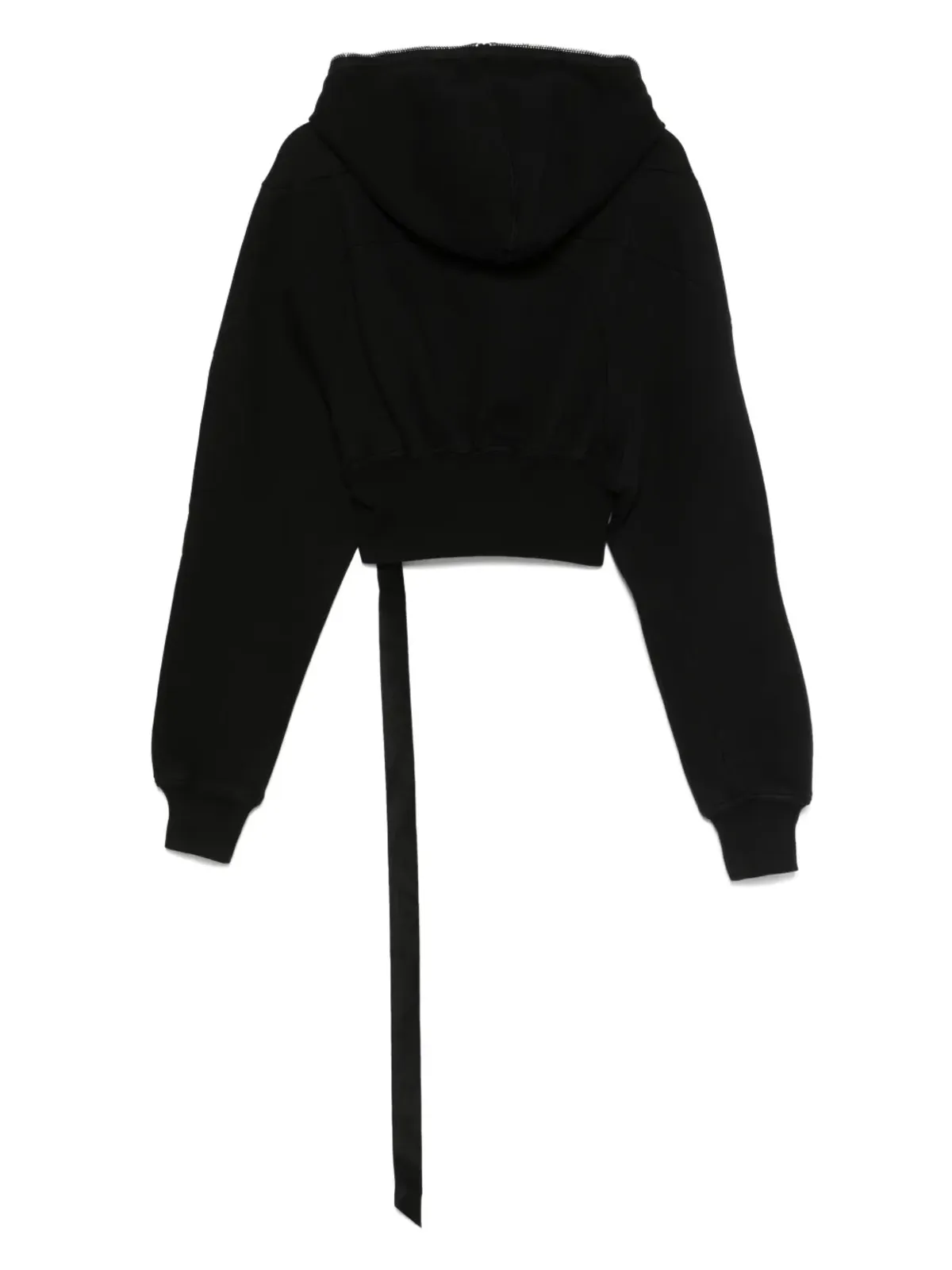 Rick Owens DRKSHDW コラージュ ギンプ フーディ ブラック - 画像2