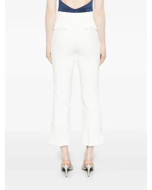 Elisabetta Franchi サテンバンド付きクレープパンツ - サムネイル4