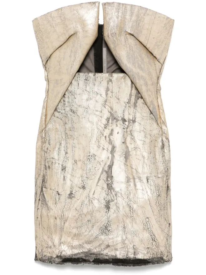 Rick Owens Rick Owens 爪留めディテールのミニドレス - ゴールドの商品画像