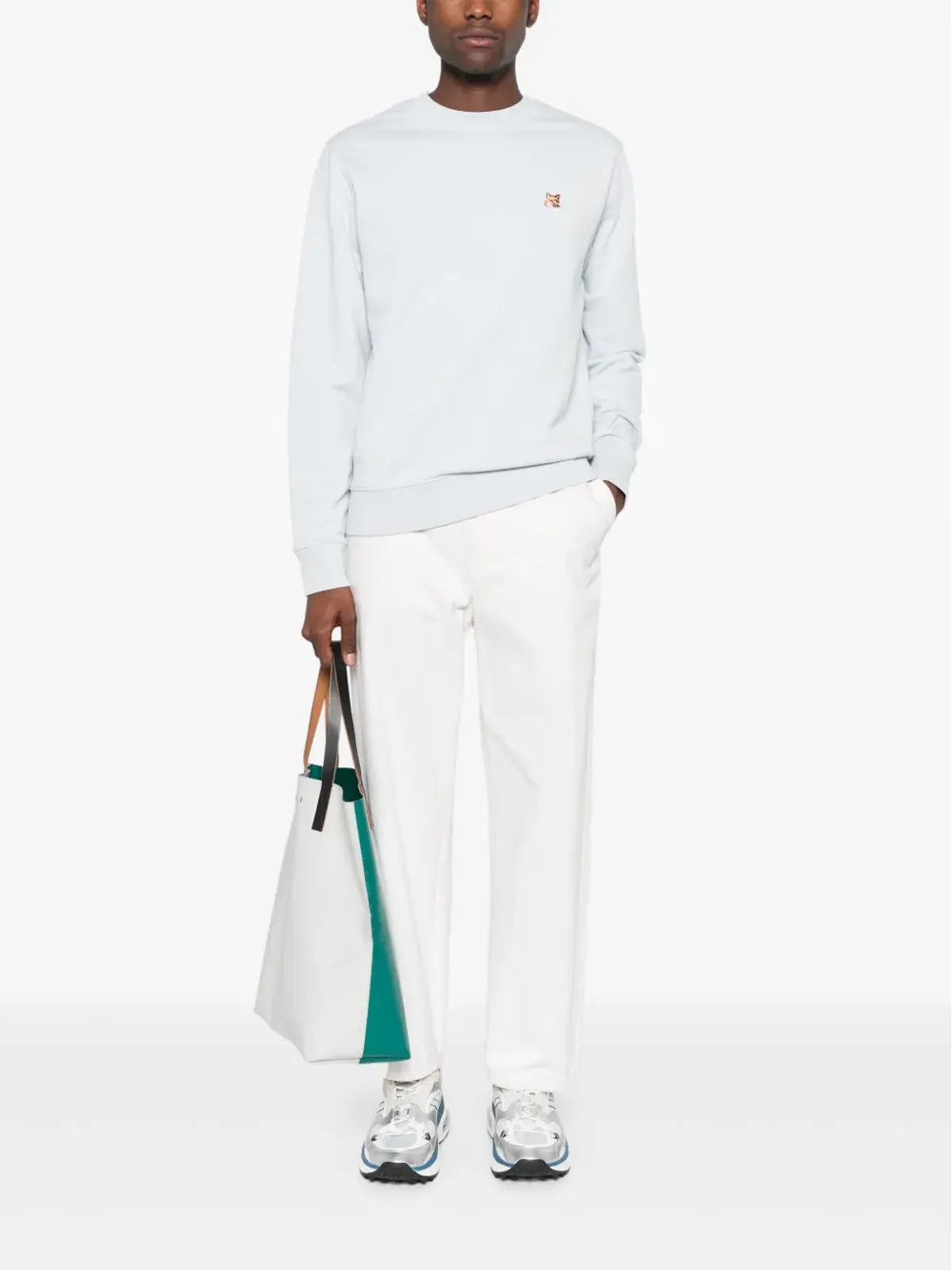 Maison Kitsuné フォックスヘッドパッチ入りスウェットシャツ - 画像2