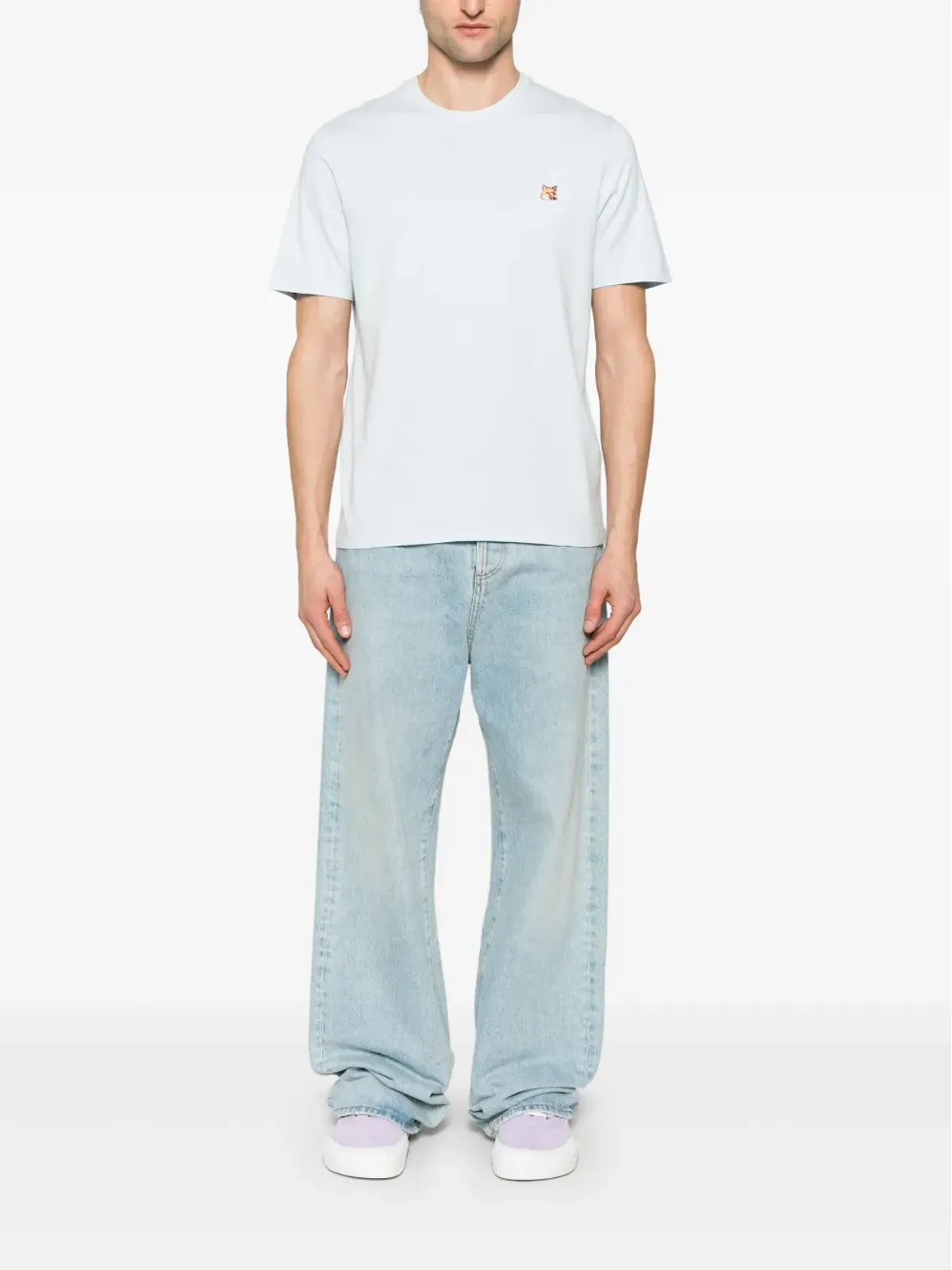 Maison Kitsuné Fox HeadパッチTシャツ - 画像2