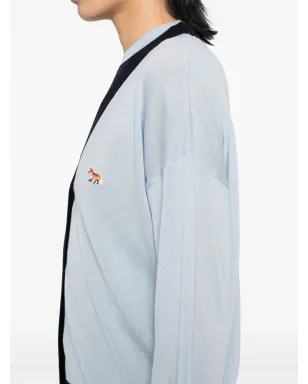 Maison Kitsuné ベビー・フォックスのパッチ付き ツートーン カーディガン - サムネイル5