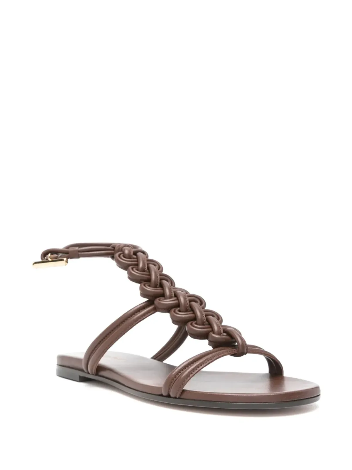 Gianvito Rossi 編み込みフラットサンダル - 画像2