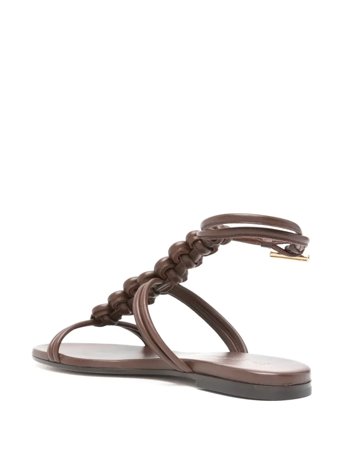 Gianvito Rossi 編み込みフラットサンダル - 画像3