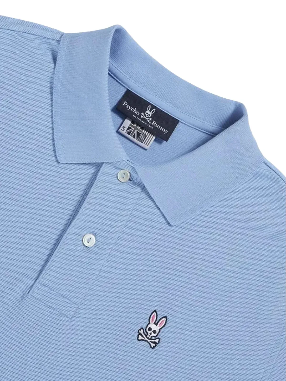 Psycho Bunny グレイシャル刺繍ロゴ ポロシャツ - 画像2