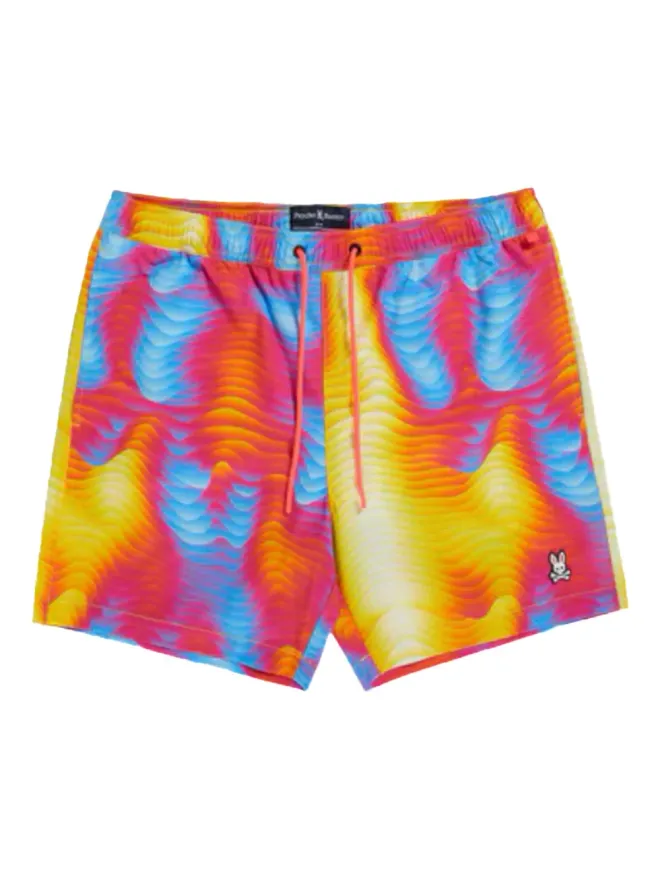 Psycho Bunny Psycho Bunny モントゴメリー・ウェーブプリント・スイムショーツの商品画像