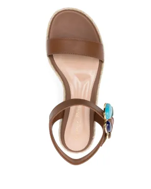 Gianvito Rossi 65mm ストーン付きエスパドリーユ - ブラウン - サムネイル4