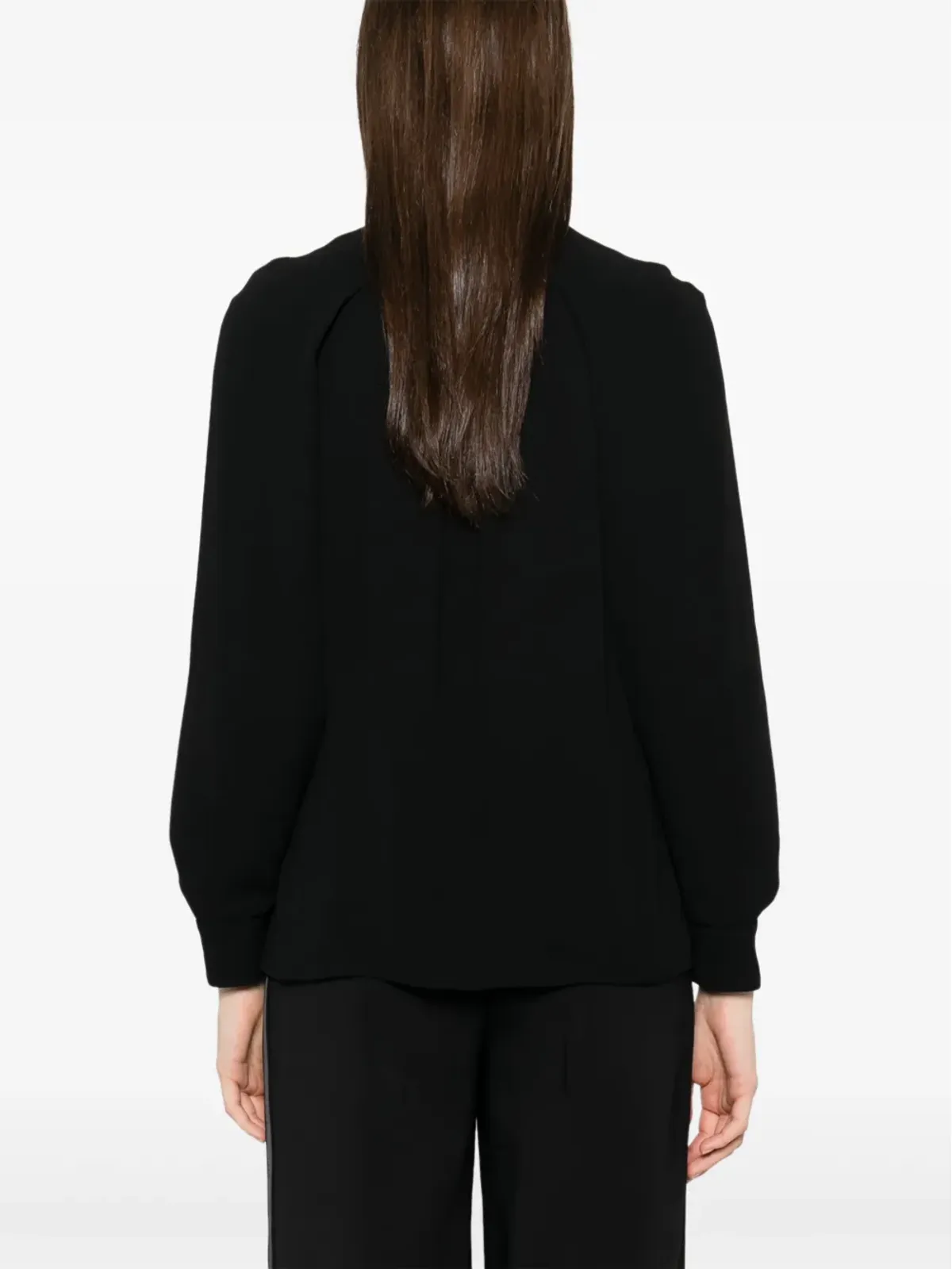 Elisabetta Franchi クレープシャツ - ブラック - 画像4