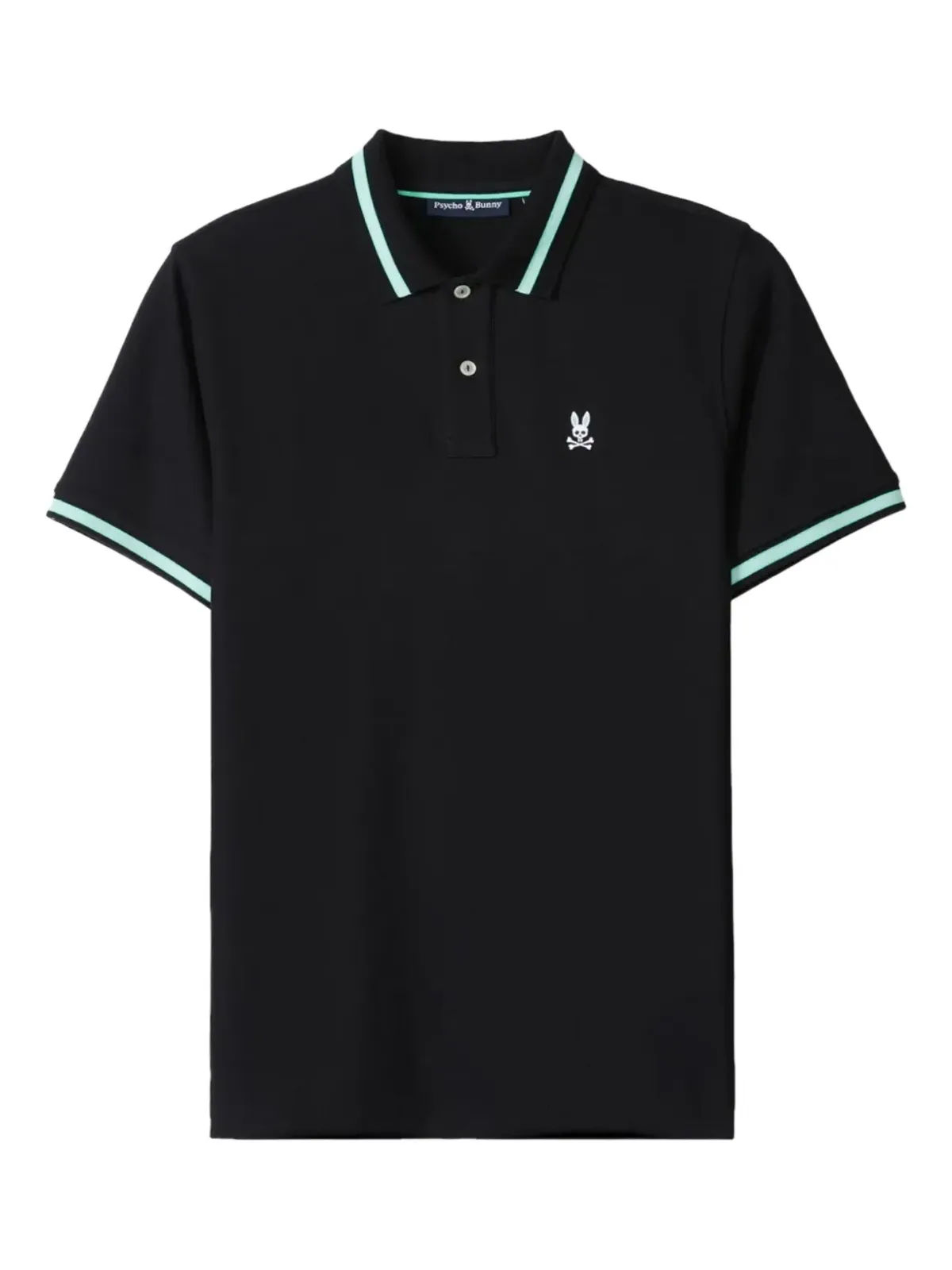 Psycho Bunny Irving Black polo shirt - 画像1