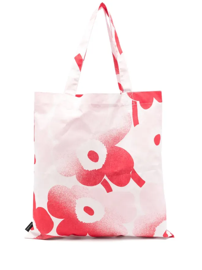 Marimekko Marimekko Unikko Häivähdys ピンクのトートバッグの商品画像