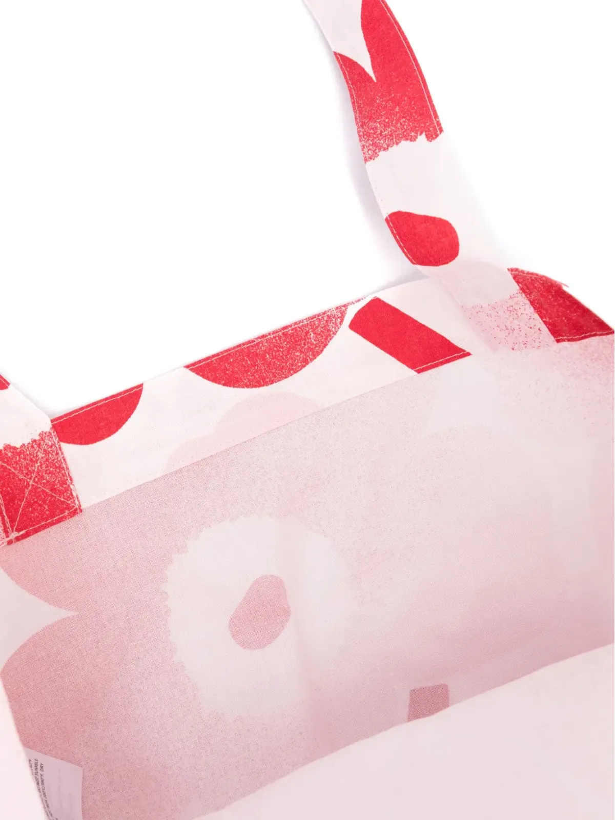 Marimekko Unikko Häivähdys ピンクのトートバッグ - 画像5