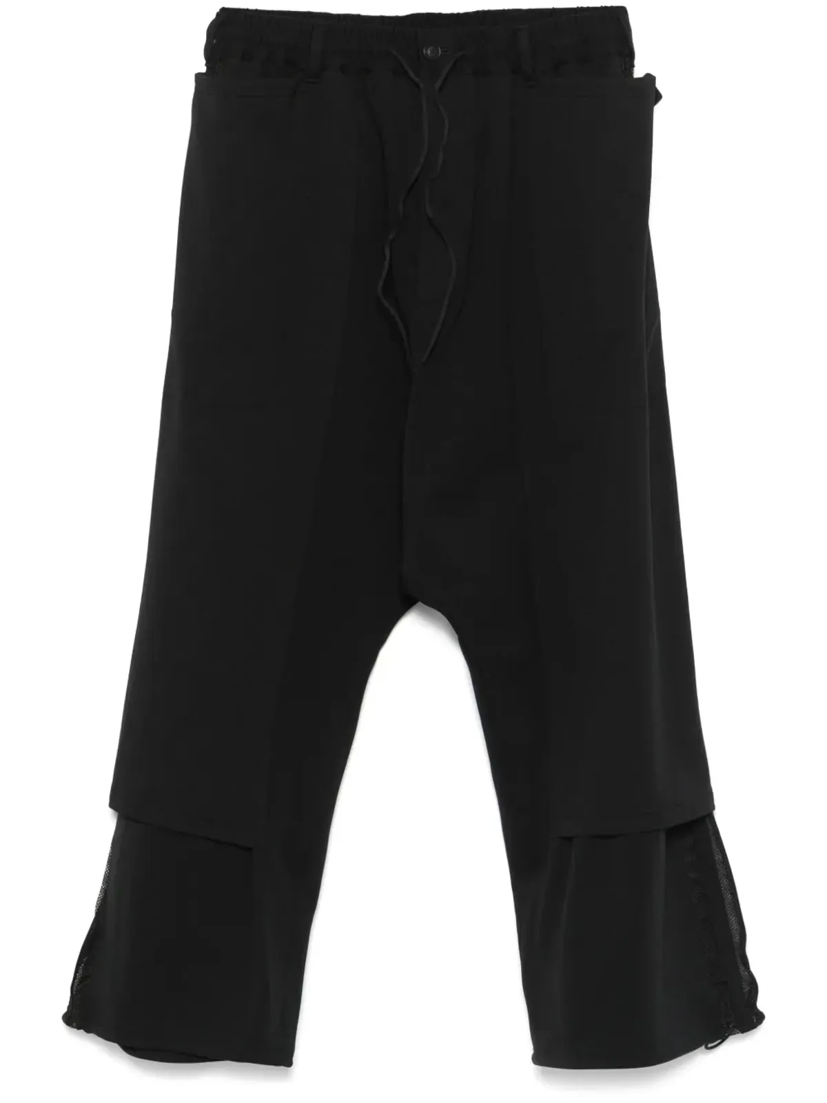 Y-3 3ストライプ オープンヘム トラックパンツ - 画像1