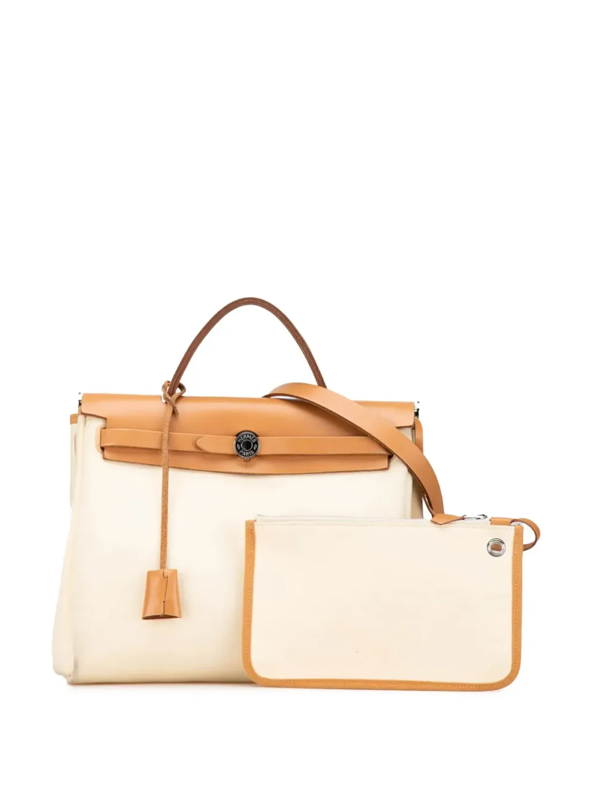 Hermès ビンテージ 2019 Toile Herbag Zip 31 サッチェル - ブラウン - 画像2