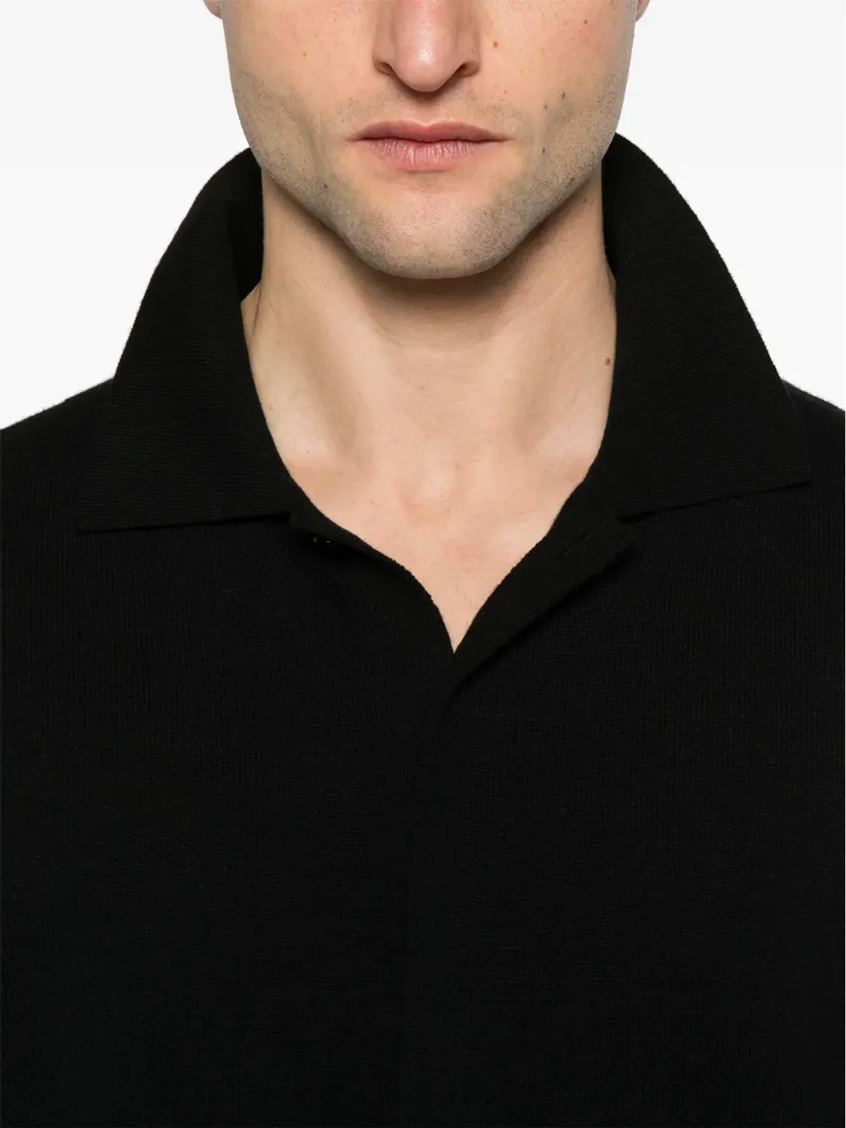 Saint Laurent ウールポロシャツ - 画像4