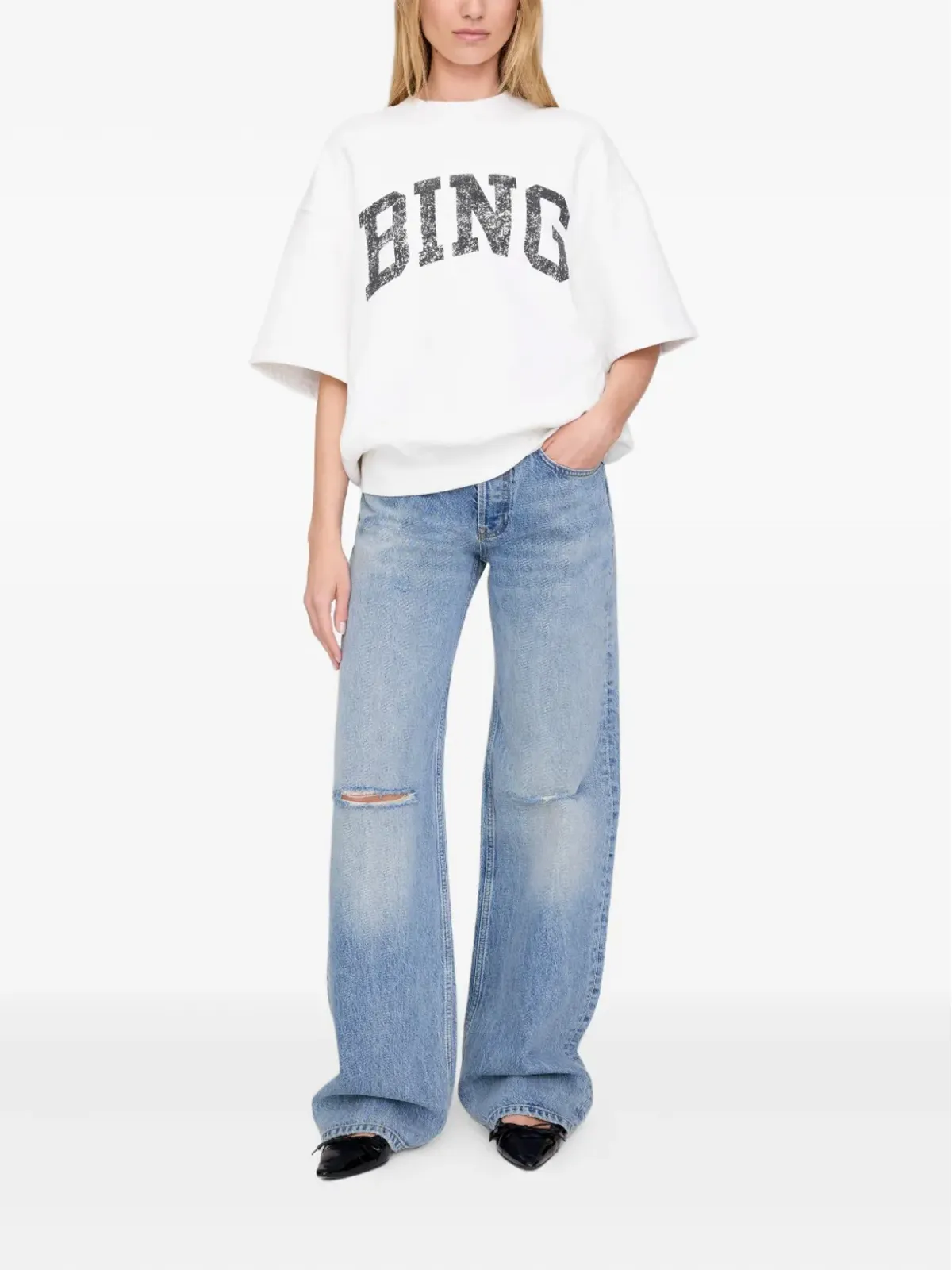 ANINE BING Jay Tシャツ - 画像2