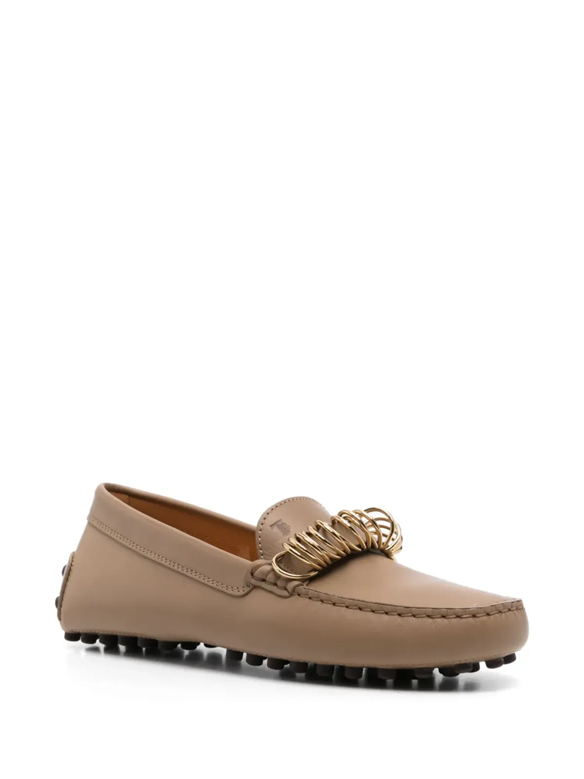 Tod's リングハードウェア レザー ローファー - ブラウン - 画像2
