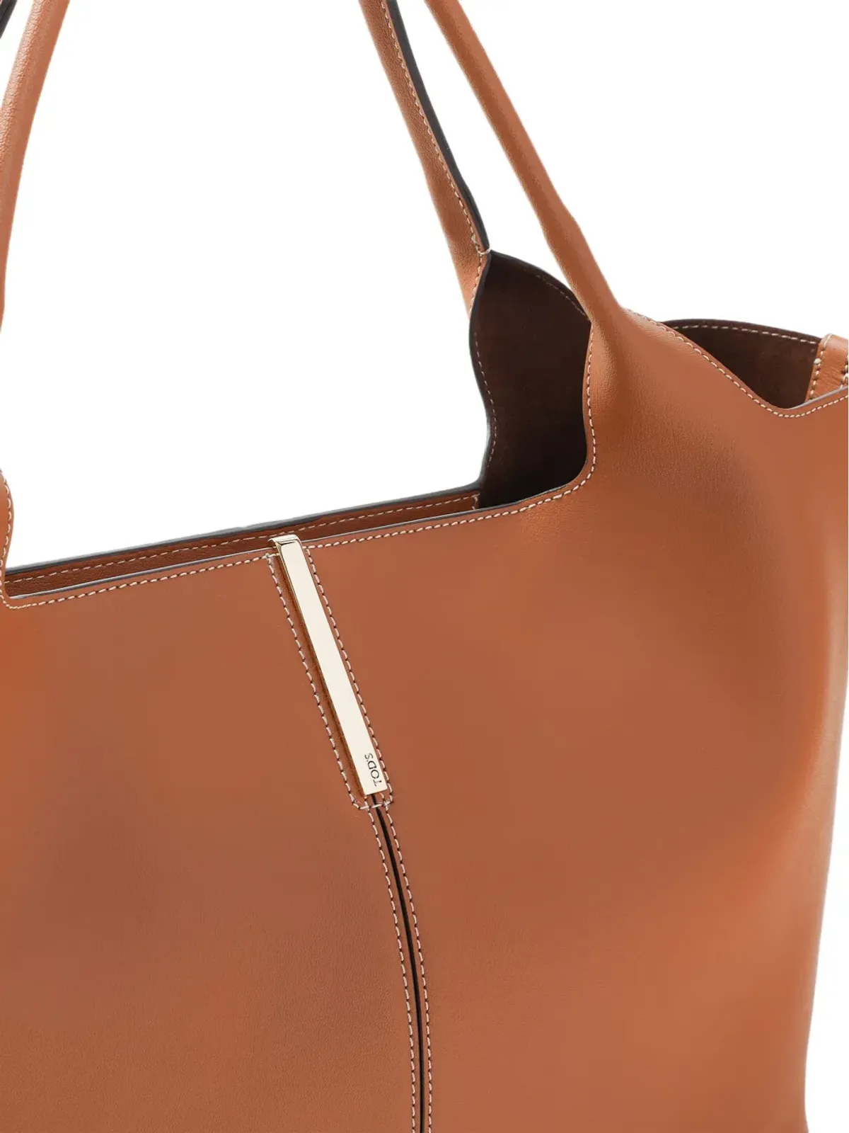 Tod's トートバッグ レザー ブラウン - 画像3