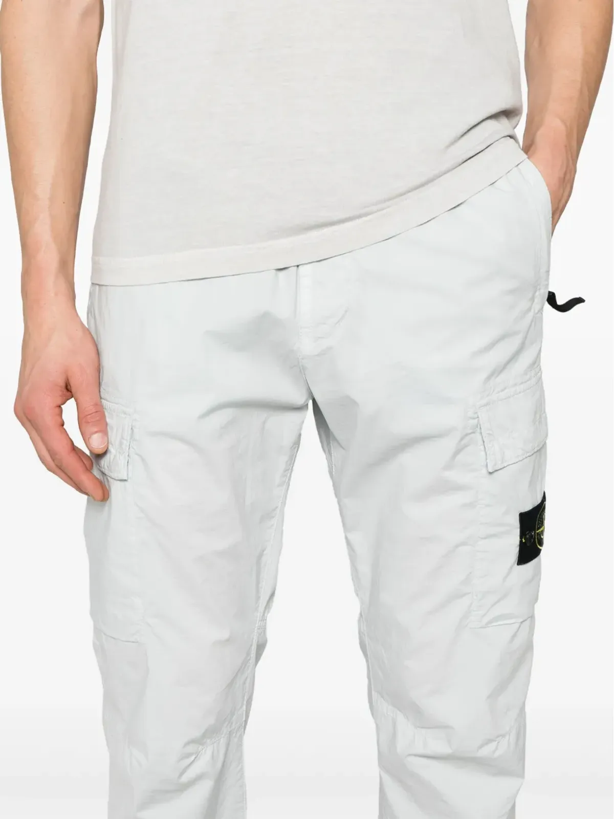 Stone Island テーパードレッグカーゴパンツ ブルー - 画像5