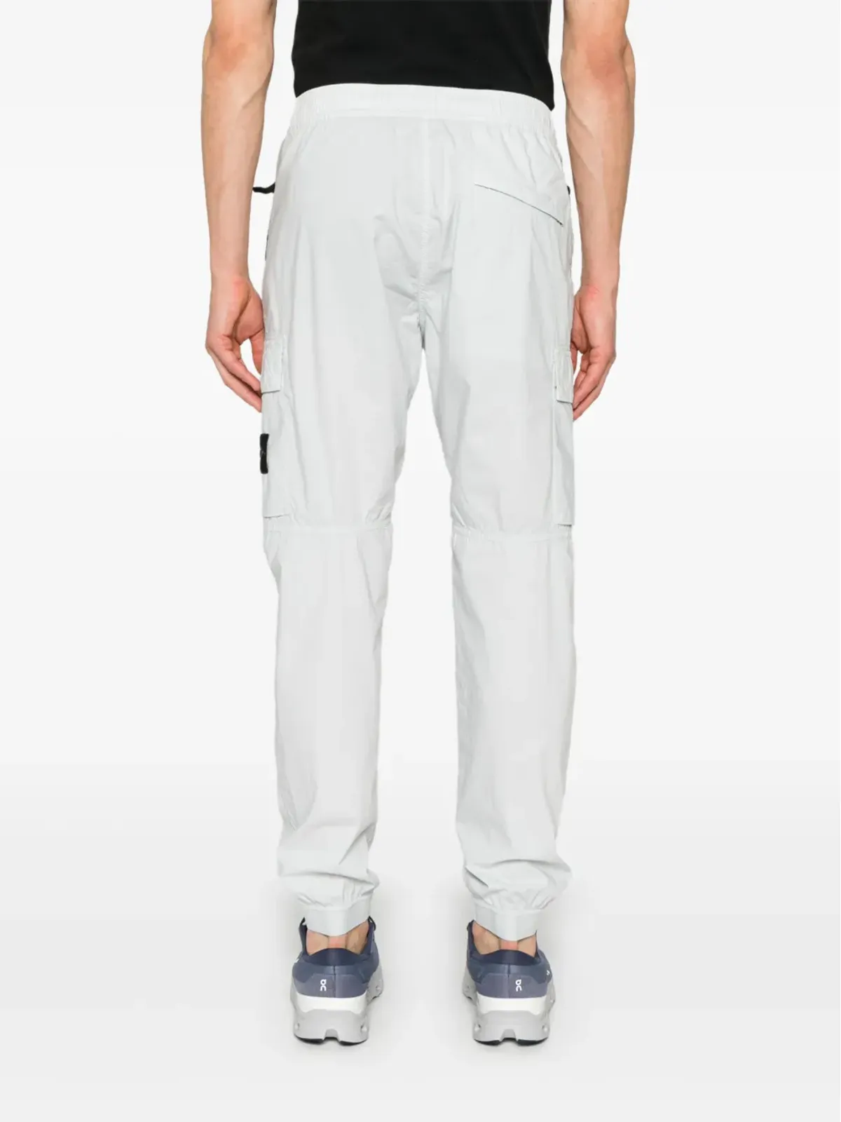 Stone Island テーパードレッグカーゴパンツ ブルー - 画像4