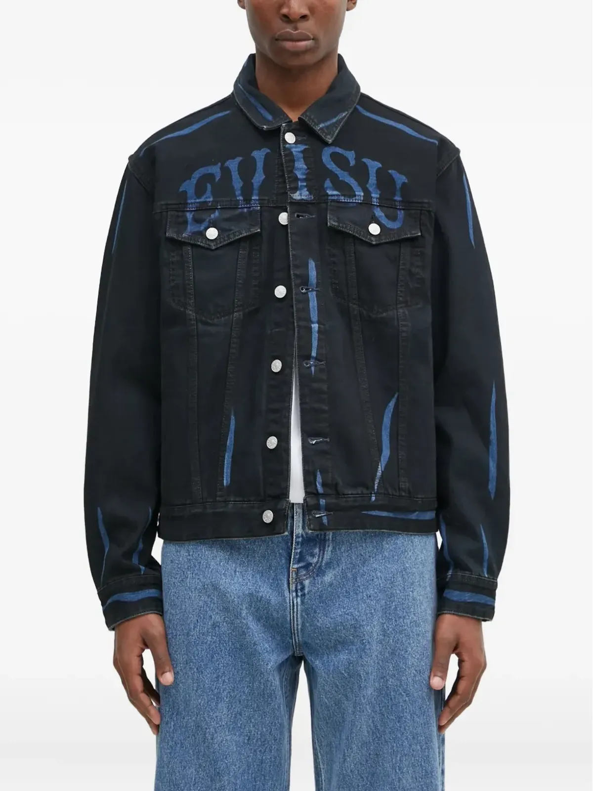 EVISU ボタン留め グラフィックジャケット - 画像1