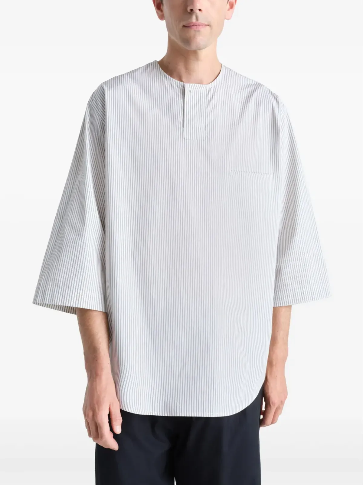LEMAIRE ヘンリーネックシャツ - 画像4