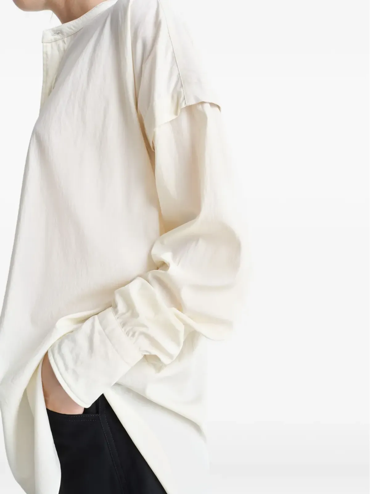LEMAIRE トロンプ・ルイユ シャツ - 画像5