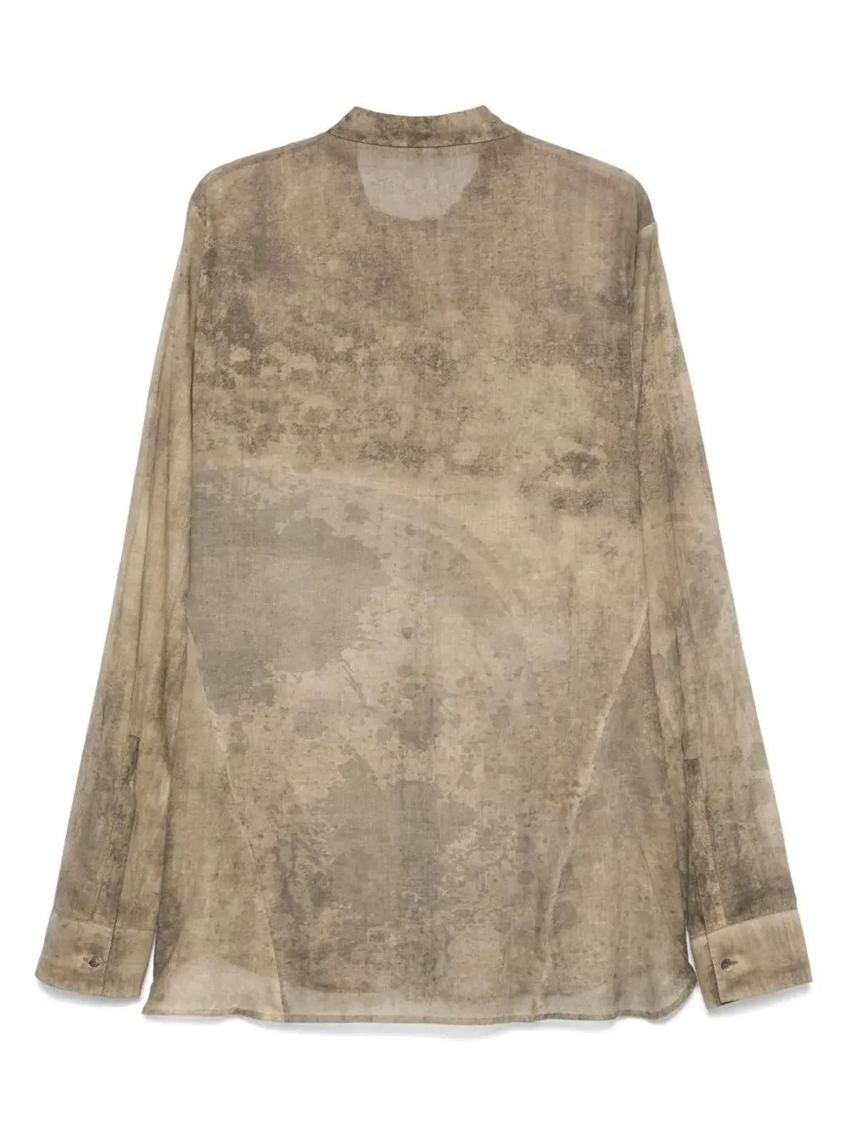 Masnada abstract-print shirt - Neutrals - 画像2