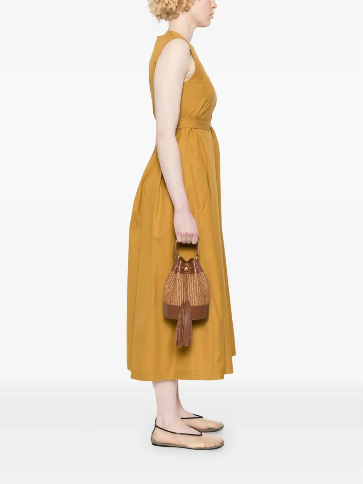 Gianvito Rossi タッセル付きバケットバッグ - ブラウン - 画像2