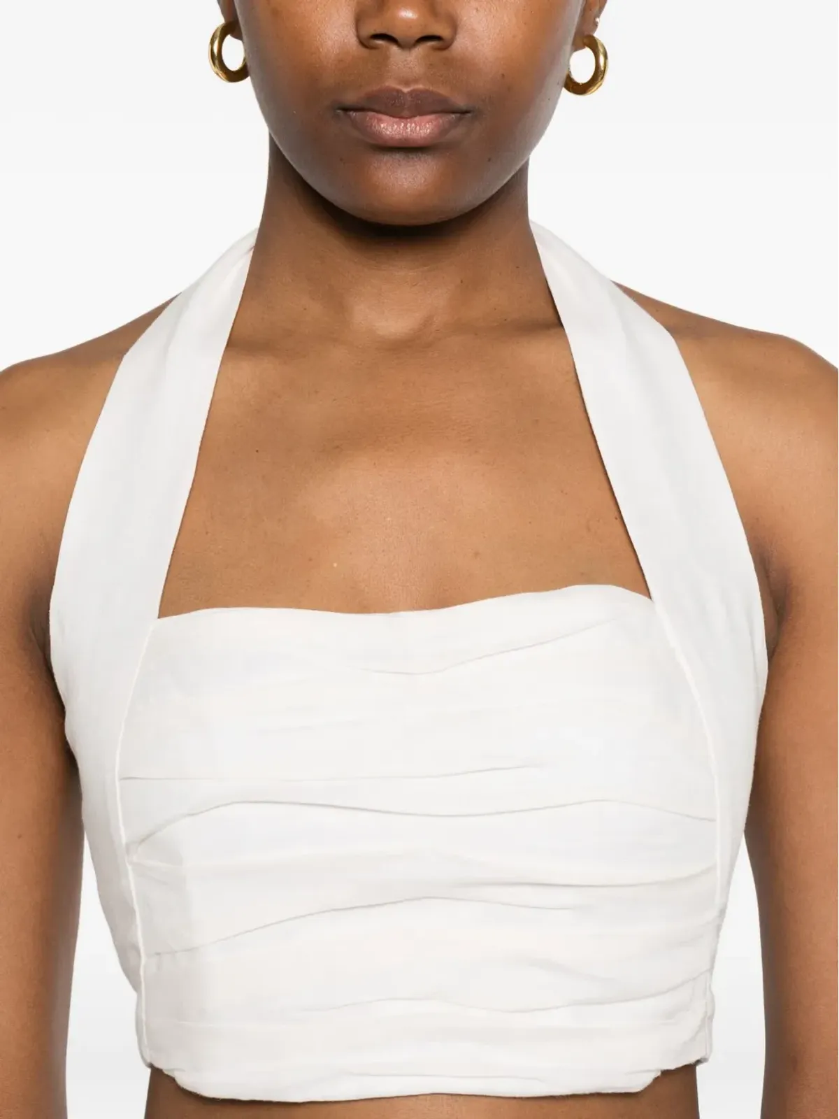 Cala de la Cruz Fiji crop top - Neutrals - 画像5