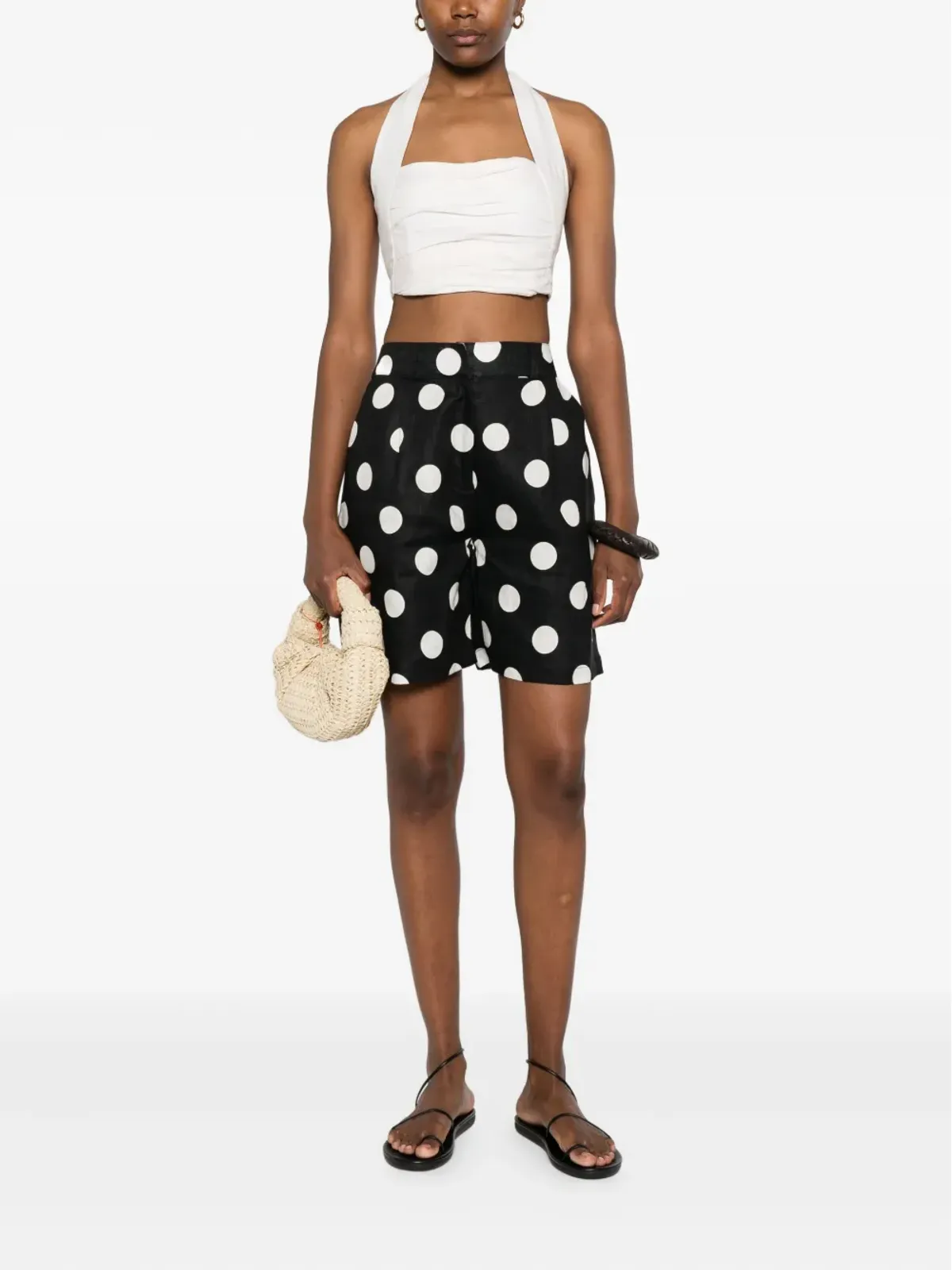 Cala de la Cruz Fiji crop top - Neutrals - 画像2