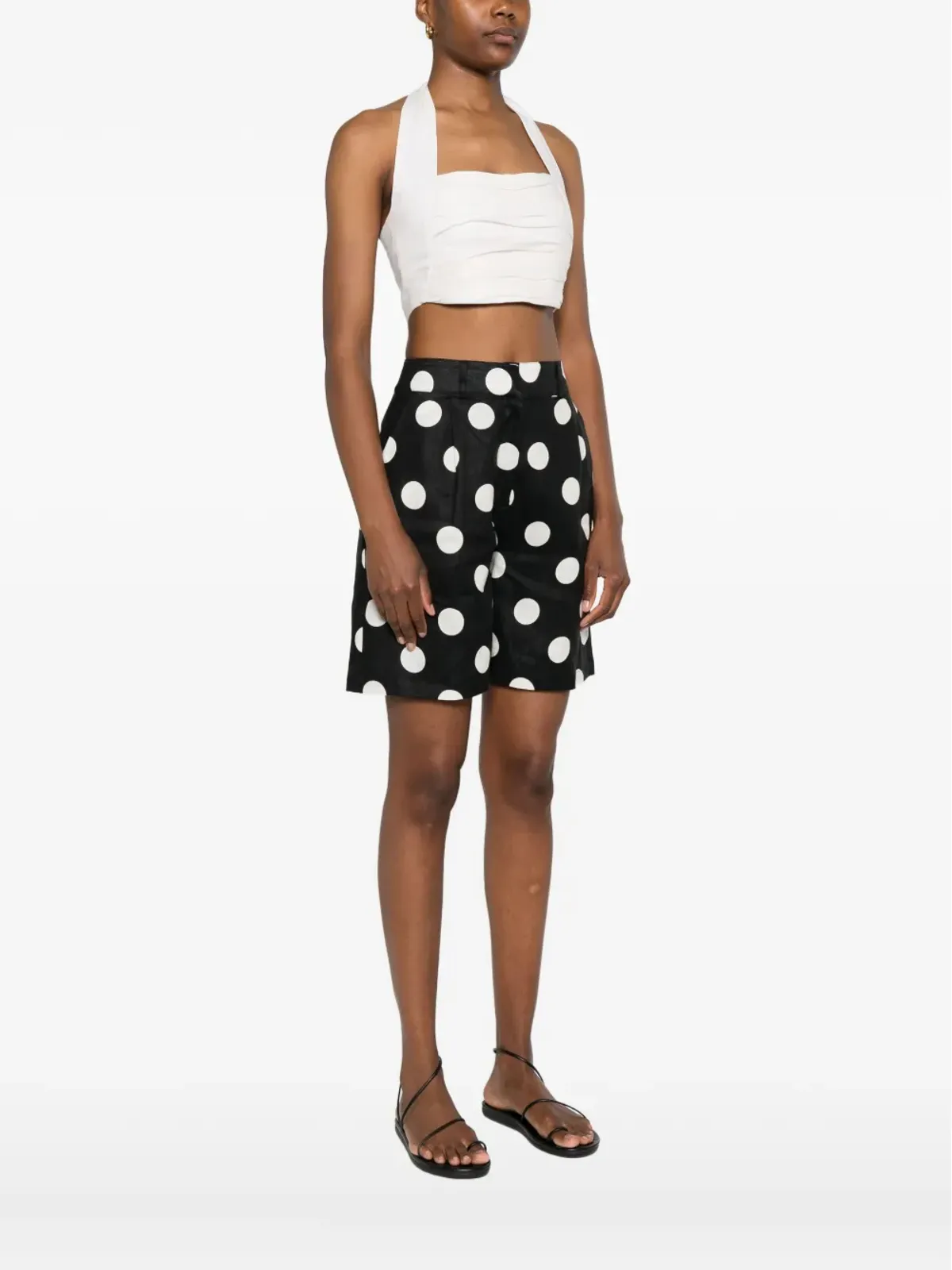 Cala de la Cruz Fiji crop top - Neutrals - 画像3