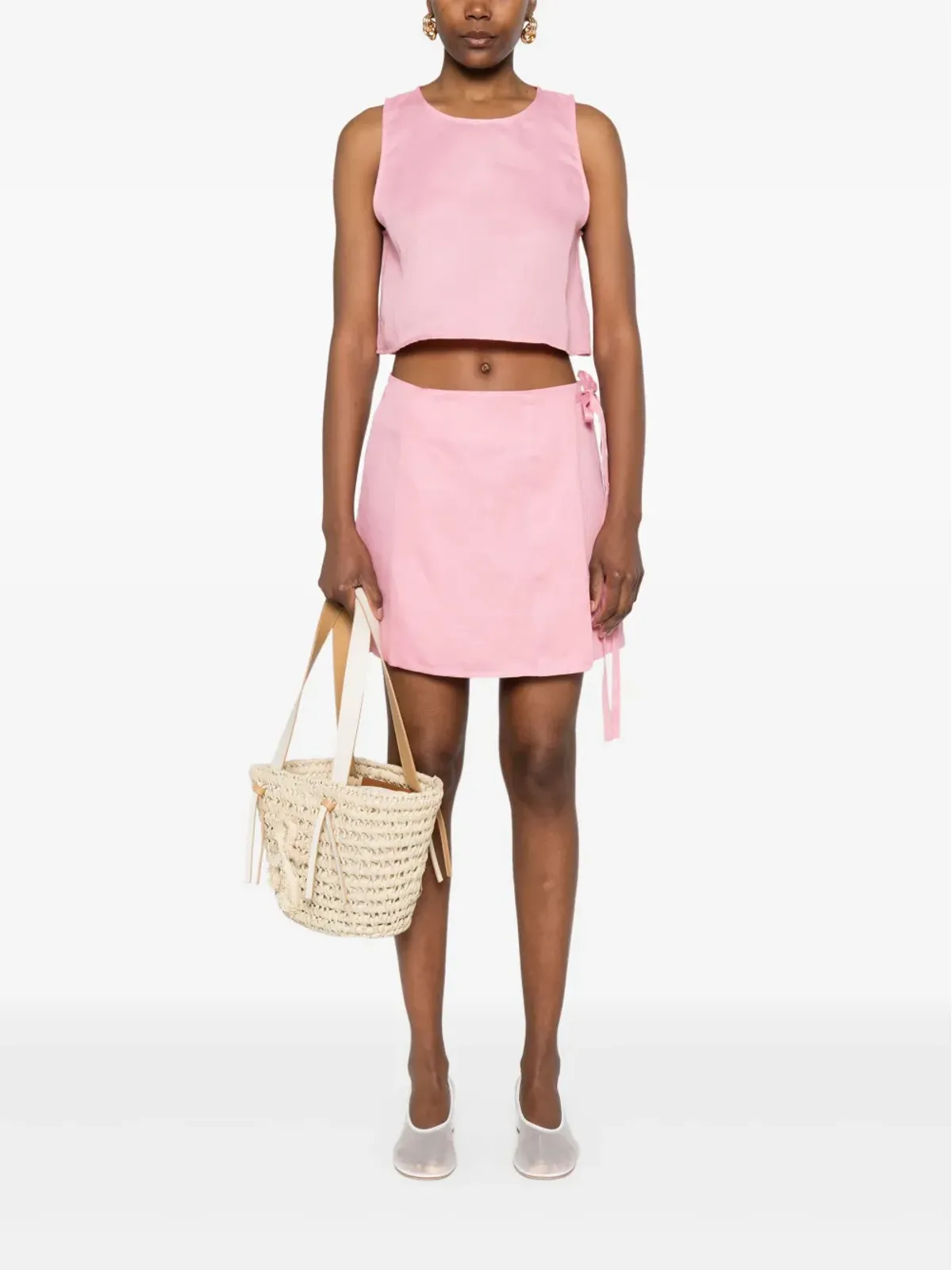 Asceno Kobe crop top - Pink - 画像2