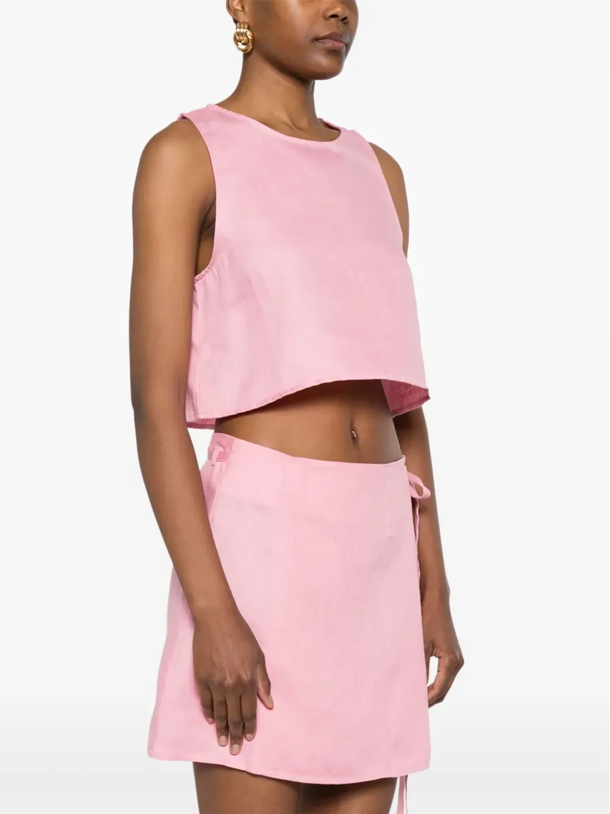 Asceno Kobe crop top - Pink - 画像3