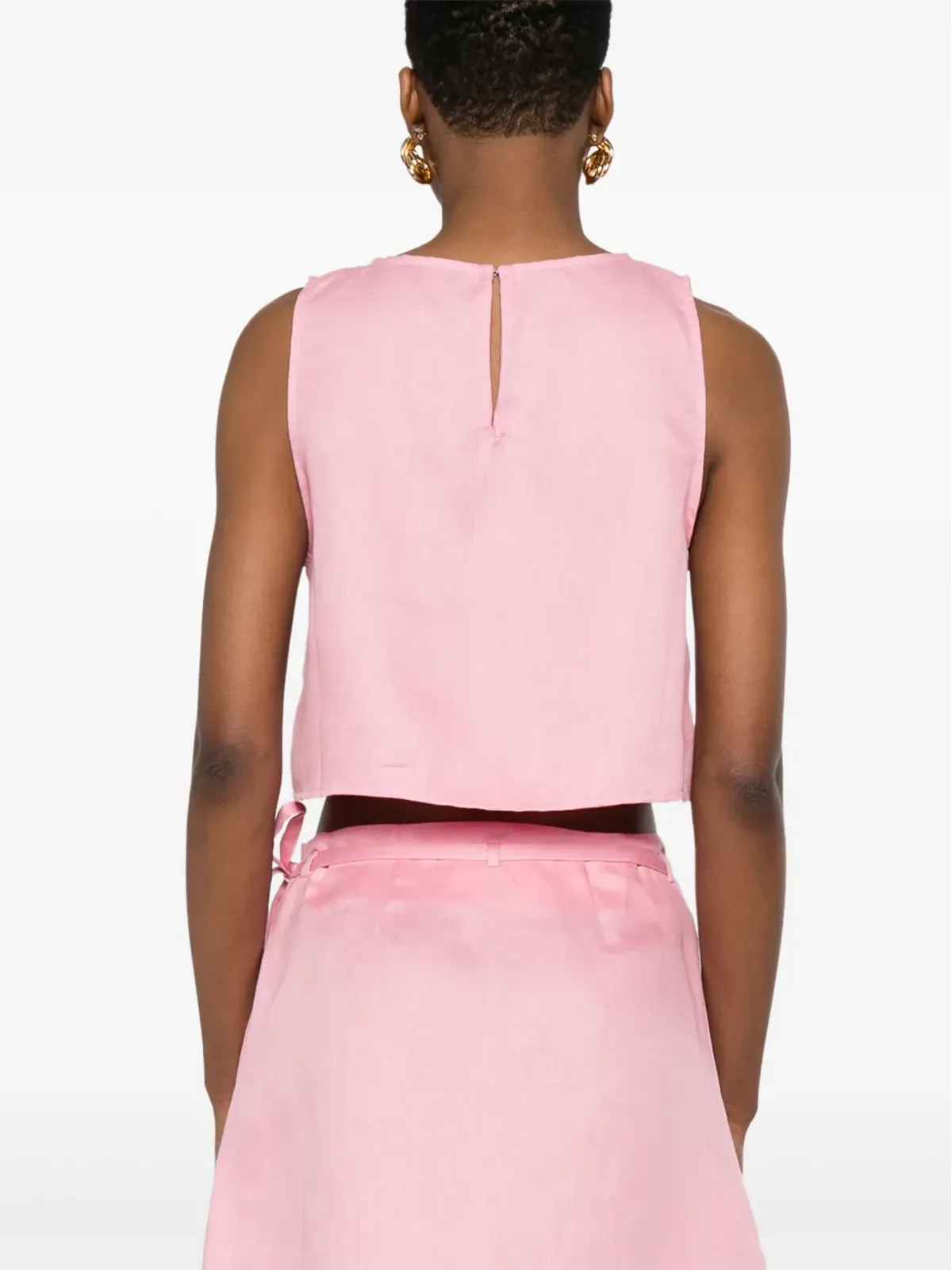 Asceno Kobe crop top - Pink - 画像4