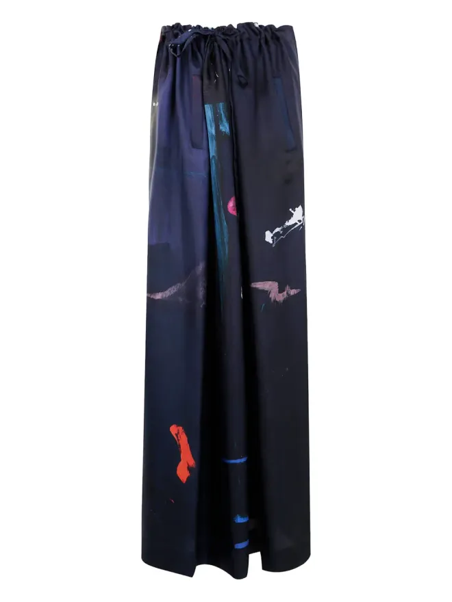Daniela Gregis Daniela Gregis プリントパンツ ブルーの商品画像