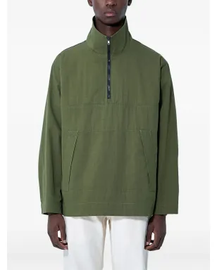 Mhl By Margaret Howell stand-collar half-zip jacket - GREEN - サムネイル1