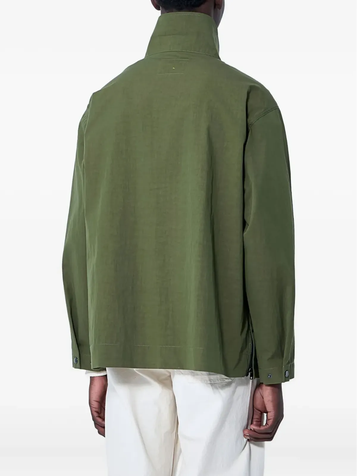 Mhl By Margaret Howell stand-collar half-zip jacket - GREEN - 画像4