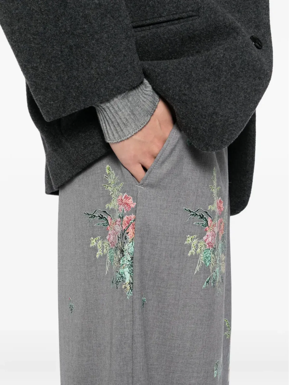 Bed J.W. Ford 花柄刺繍パンツ - 画像5