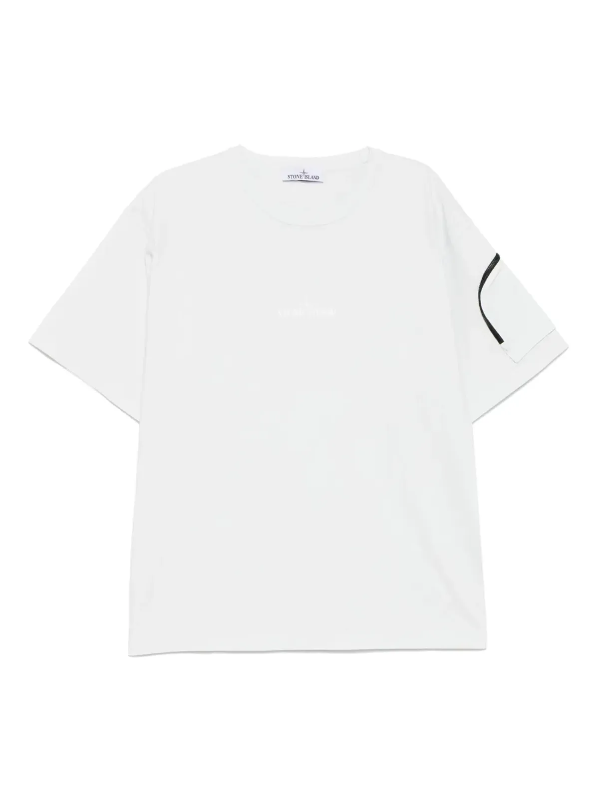 Stone Island 半袖コットンTシャツ ブルー - 画像1