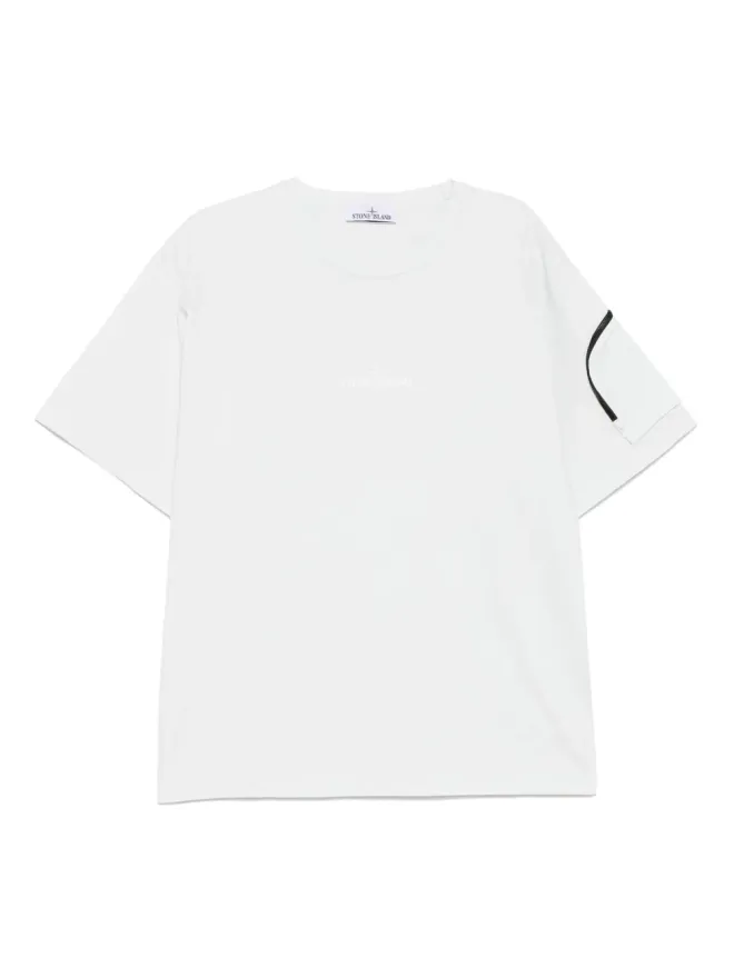 Stone Island Stone Island 半袖コットンTシャツ ブルーの商品画像