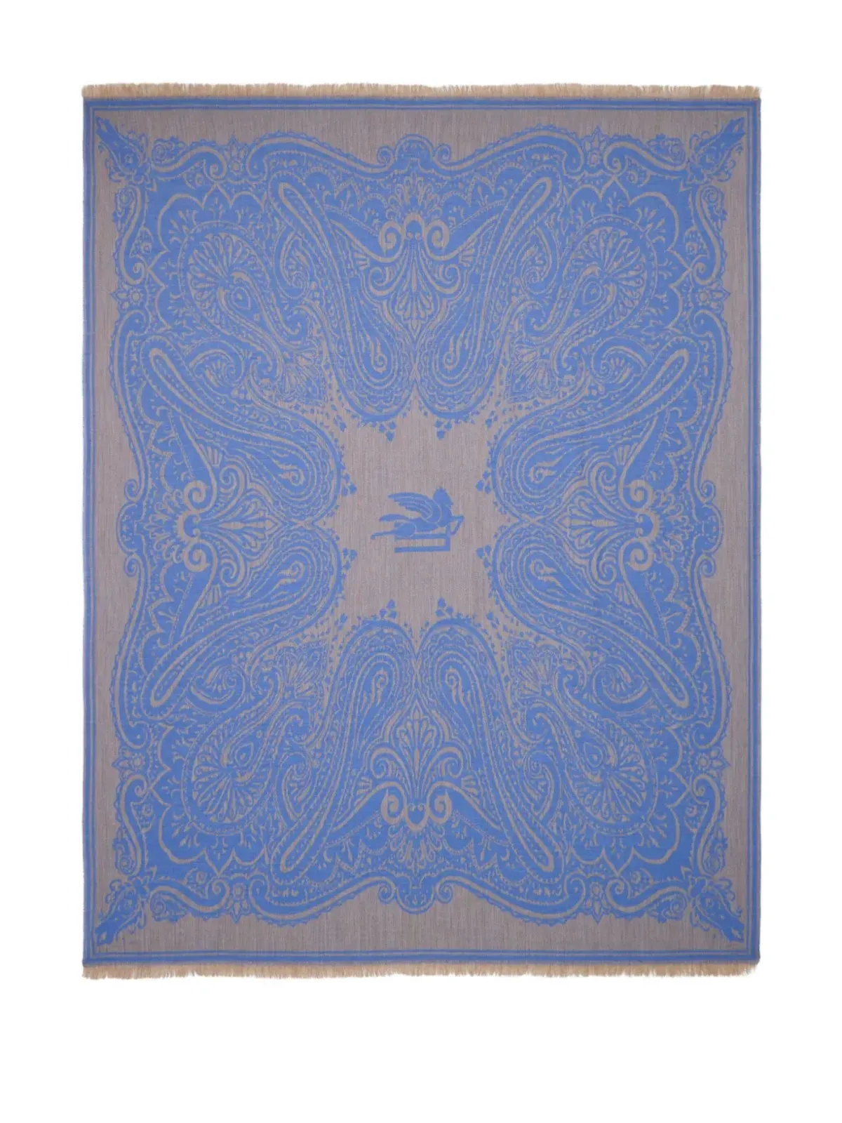 ETRO HOME ロゴジャカード ウール ブランケット - 画像2