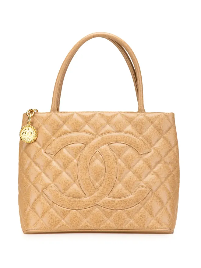 CHANEL Pre-Owned CHANEL Pre-Owned キャビア メダリオン トートバッグの商品画像