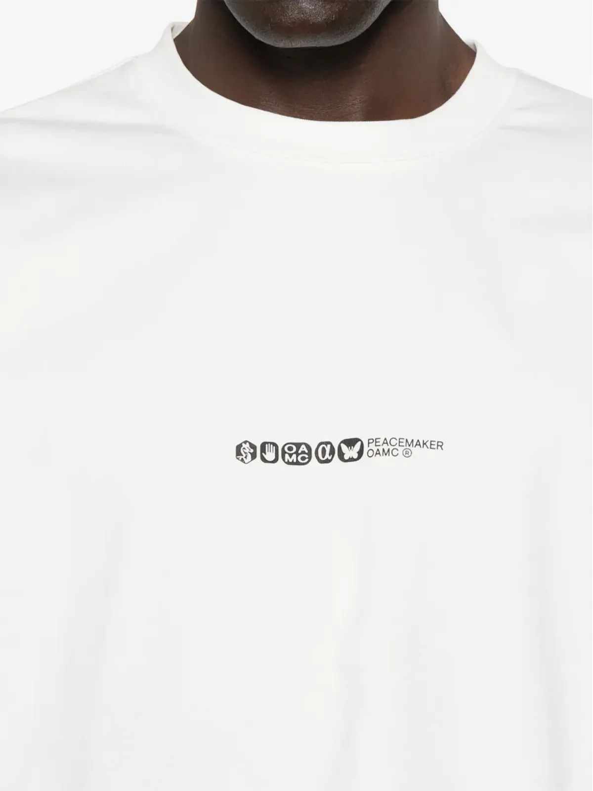Peacemaker Oamc ペイントダブルレイヤー Tシャツ - White - 画像4