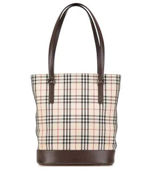 Burberry Pre-Owned ハウスチェック キャンバス トートバッグ - サムネイル1