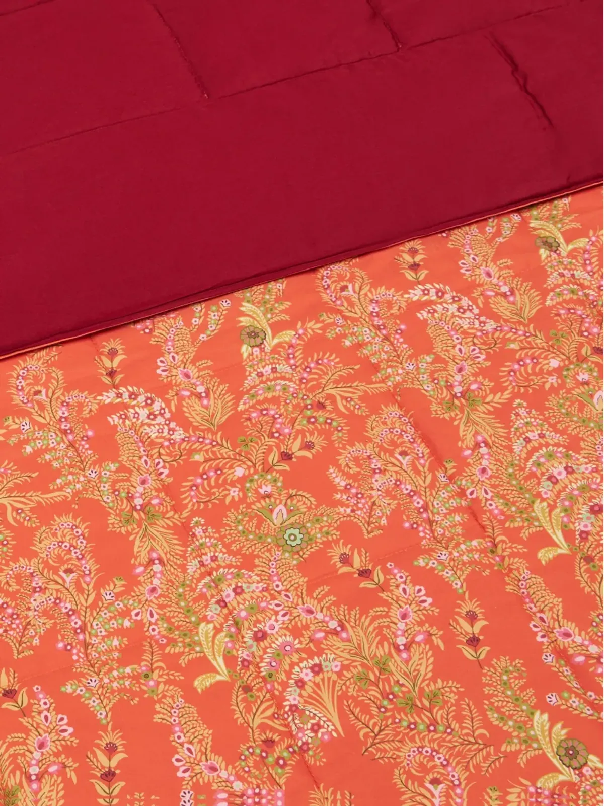 ETRO HOME ペイズリープリントキルト - オレンジ - 画像2