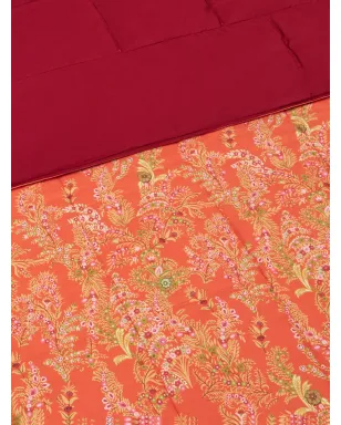 ETRO HOME ペイズリープリントキルト - オレンジ - サムネイル2