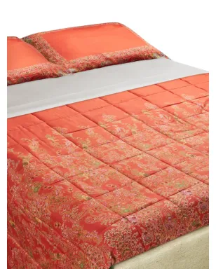 ETRO HOME ペイズリープリントキルト - オレンジ - サムネイル3